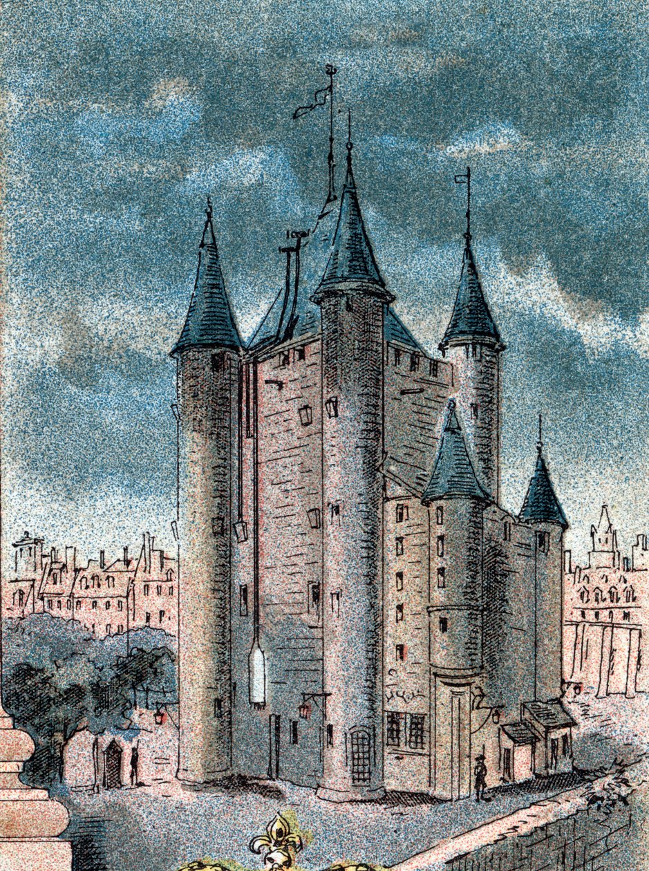 Pohled na chrámové vězení v Paříži od Gustave Demoulin