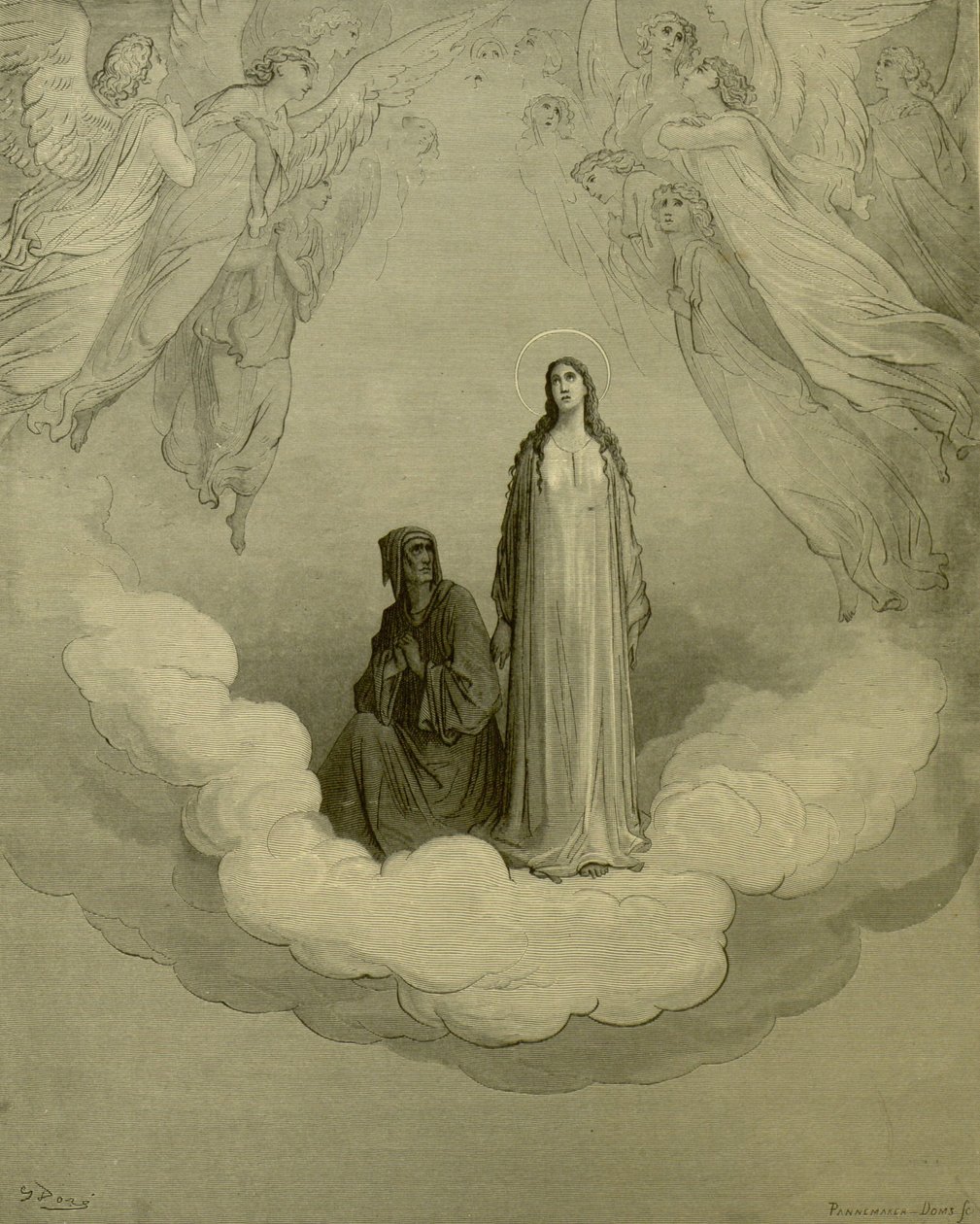 Gustave Doré - Paradiso, c. XXI, v. 1-3 od Gustave Dore