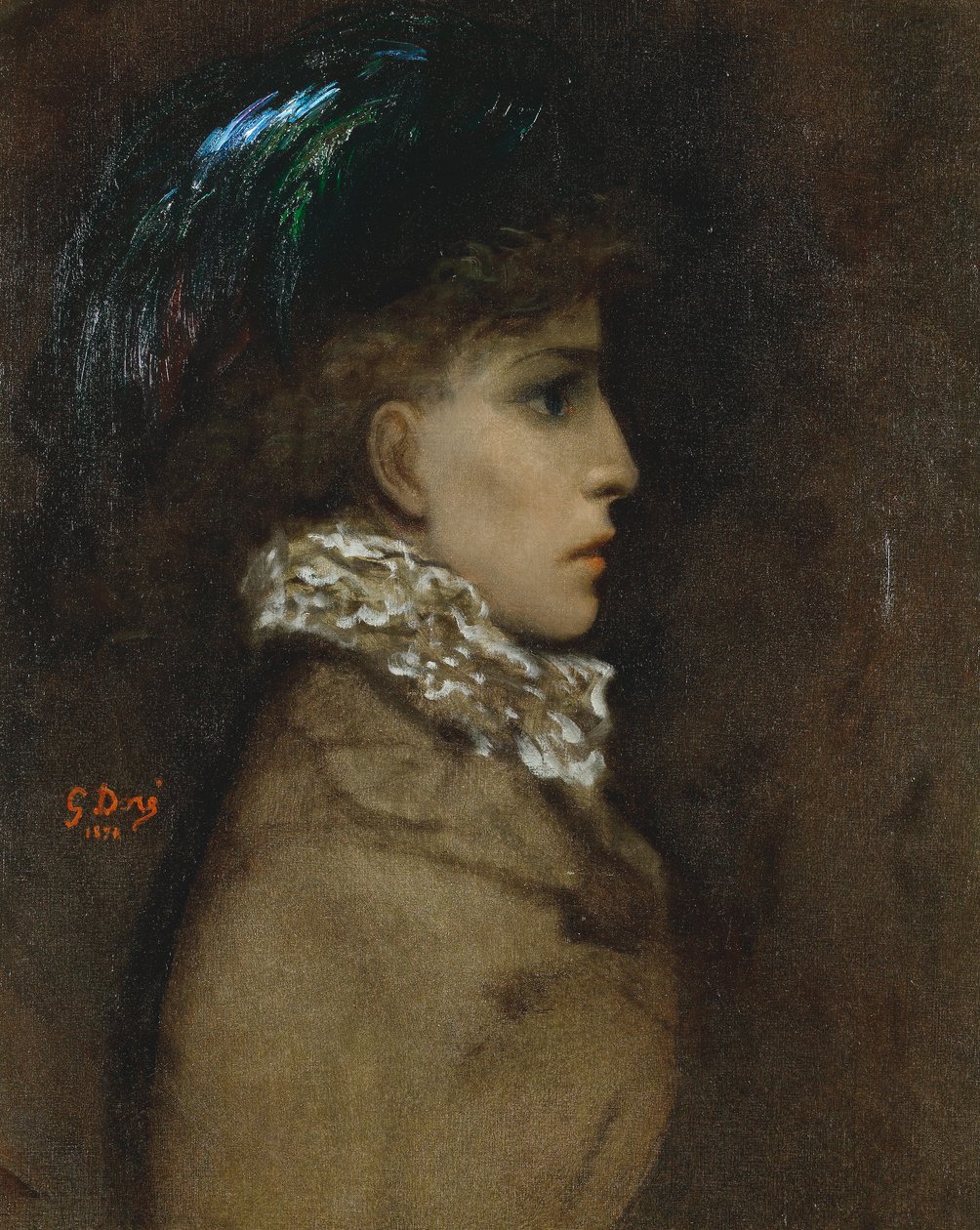 Gustave Doré, 1870 - Sarah Bernhardtová od Gustave Dore