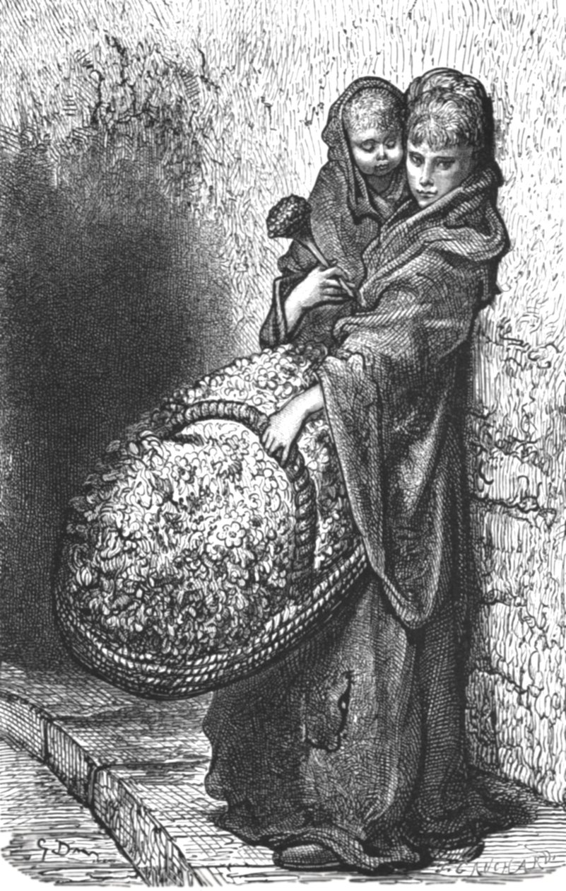 "Květinová dívka", 1872. od Gustave Dore