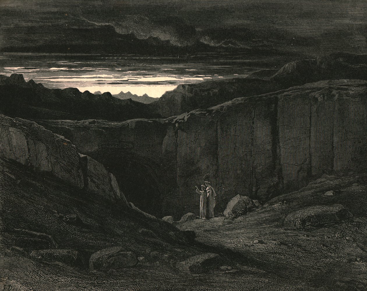 Veškerou naději opusťte, vy, kdo sem vstupujete, c1890. od Gustave Dore