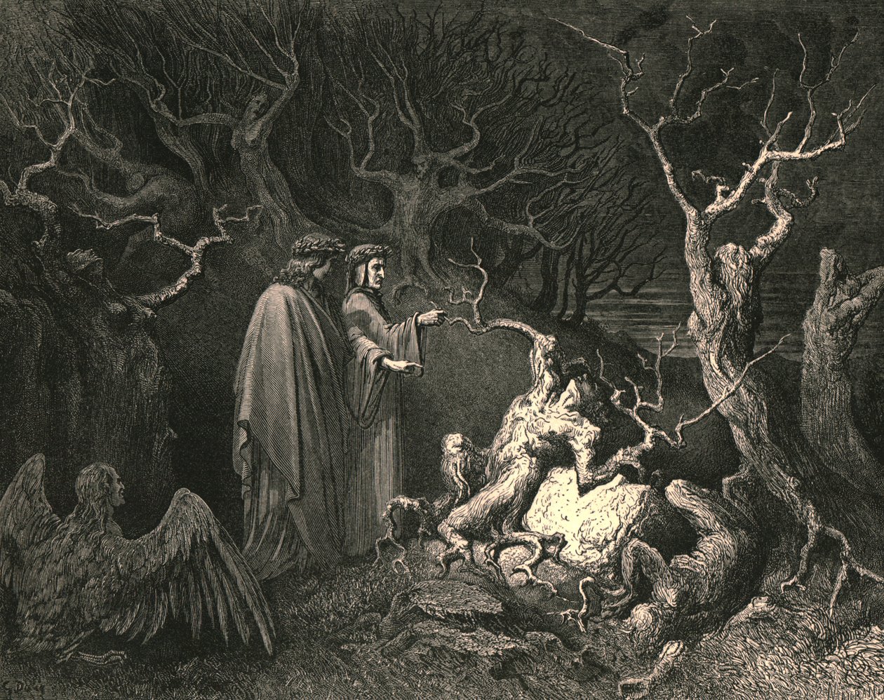 A rovnou kmen zvolal: Proč jsi mě oškubal, c1890. od Gustave Dore
