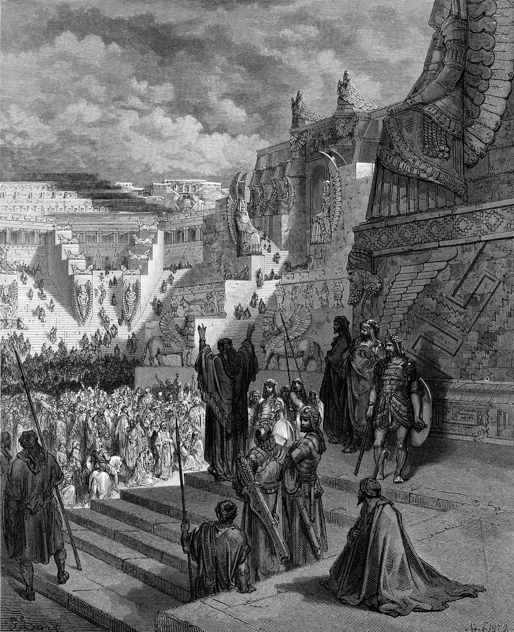 Artaxerxes dává Židům svobodu. - Bible od Gustave Dore