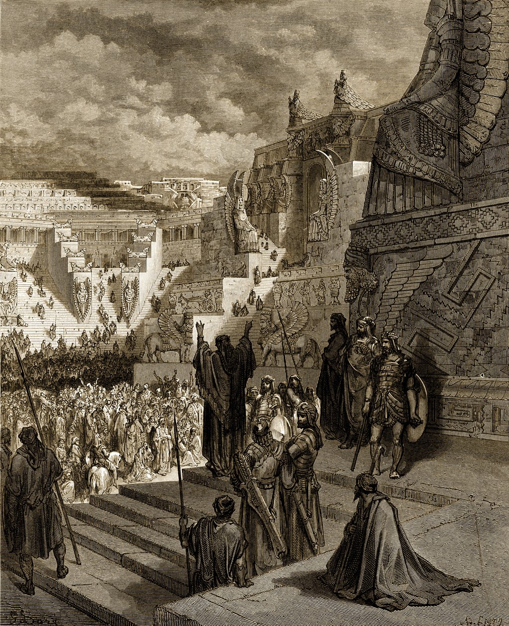 Artaxerxes dává Židům svobodu. - Bible od Gustave Dore