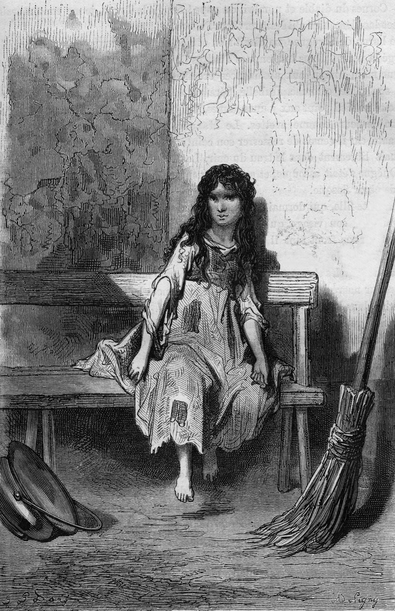 Chiquita, ilustrace Gustava Doreho ke knize Kapitán Fracasse od Theophila Gautiera od Gustave Dore