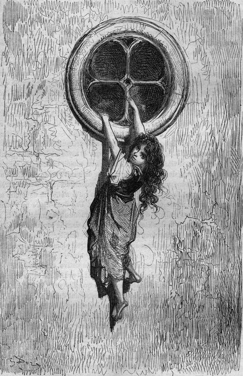 Chiquita, ilustrace Gustava Doreho ke knize Kapitán Fracasse od Theophila Gautiera od Gustave Dore