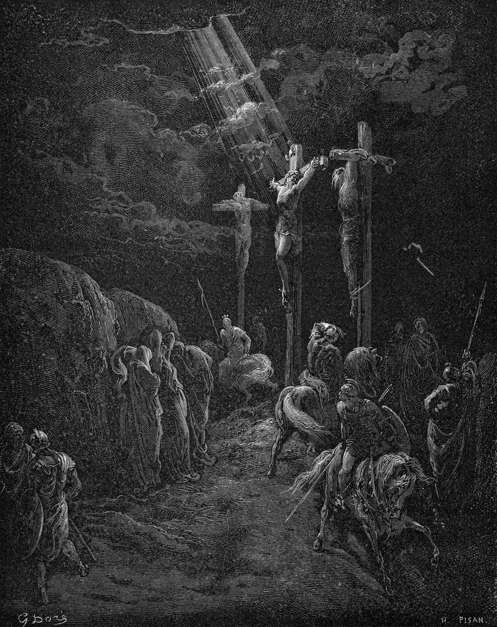 Ukřižování Ježíše od Gustave Dore