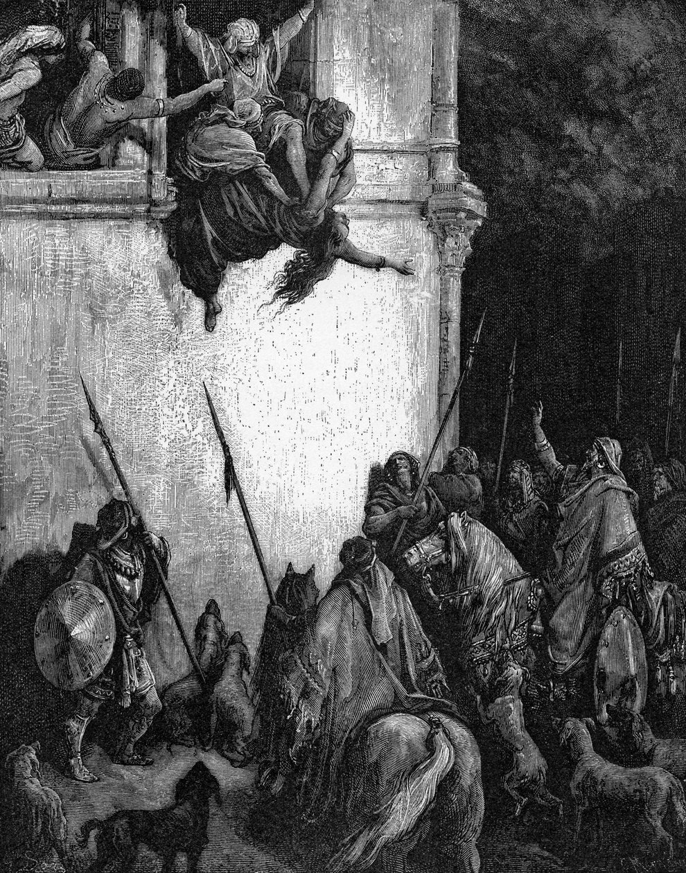 Smrt Jezábel od Gustave Dore