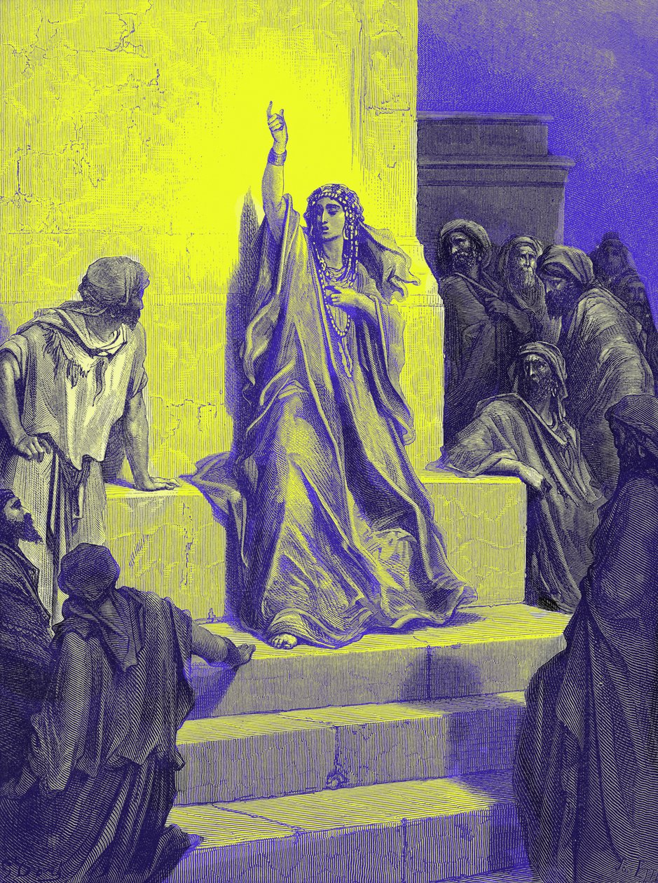 Píseň triumfu Deborah - Bible od Gustave Dore