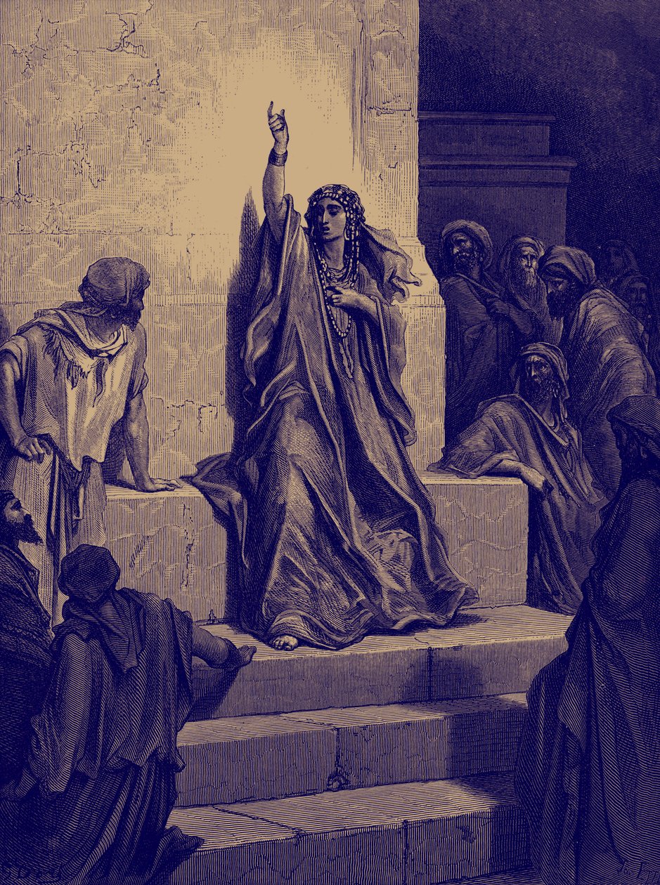 Deborahina triumfální píseň od Doré. - Bible od Gustave Dore