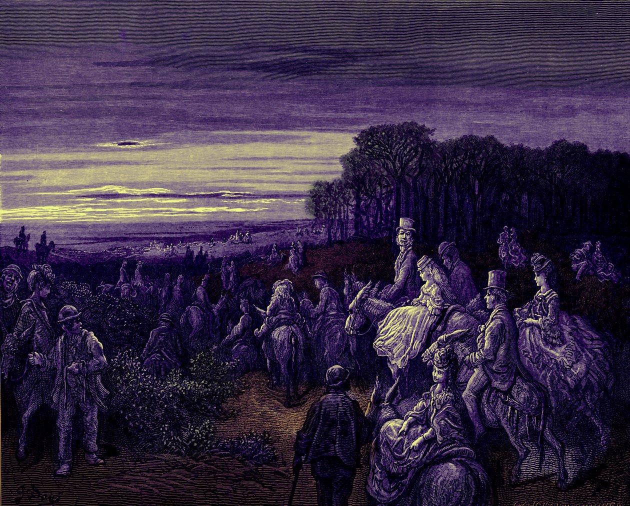 Hampstead Heath od Gustava Doré od Gustave Dore