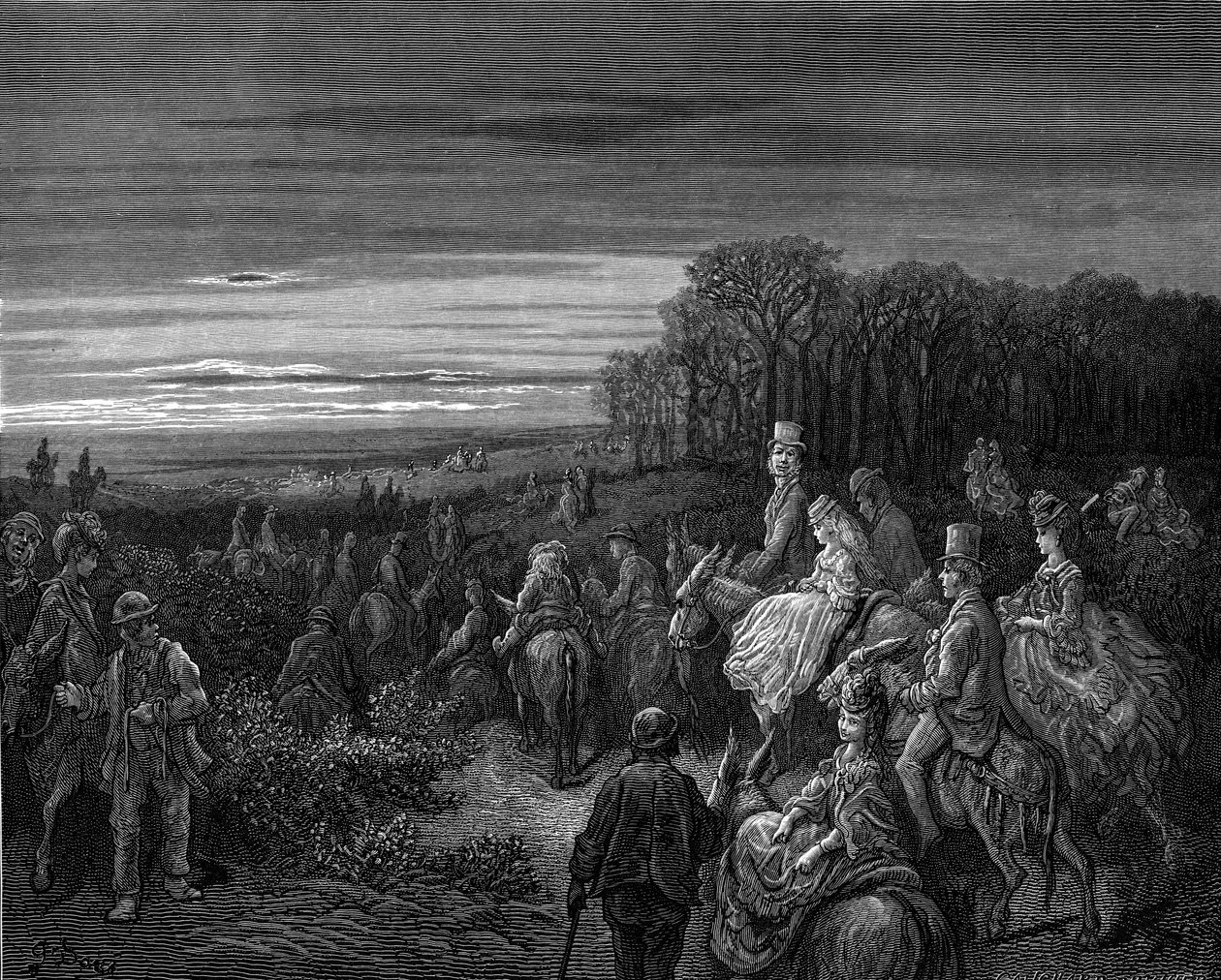 Hampstead Heath od Gustava Doré od Gustave Dore