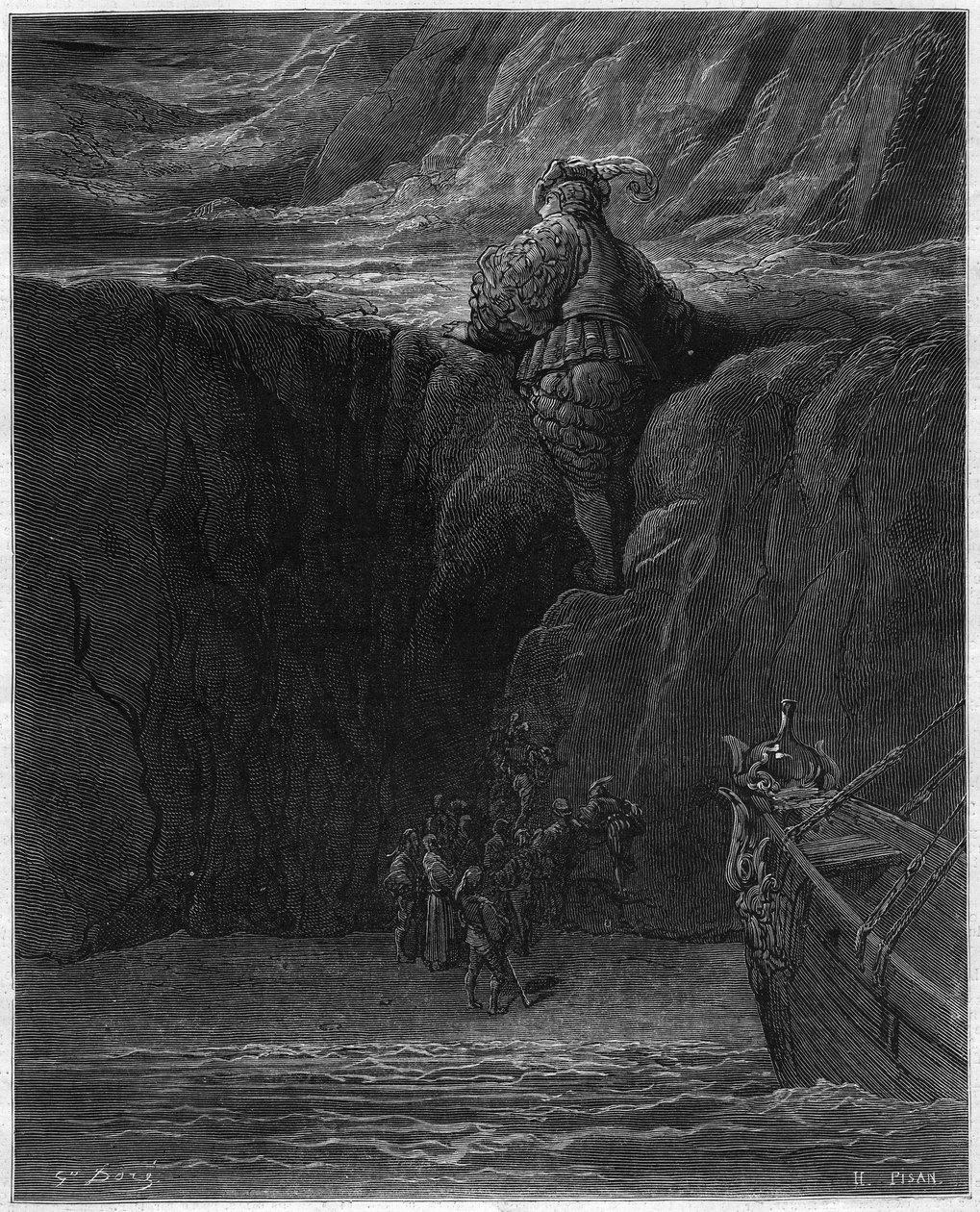 Ilustrace Gustava Dorea (1832-1883) pro „“Pantagruel““ od Francoise Rabelaise (1483-1553). léta 1870. od Gustave Dore