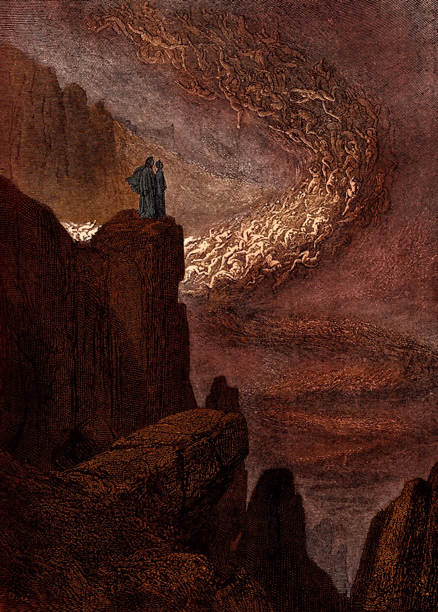 Ilustrace k Božské komedii - Peklo (La Divina Commedia, L