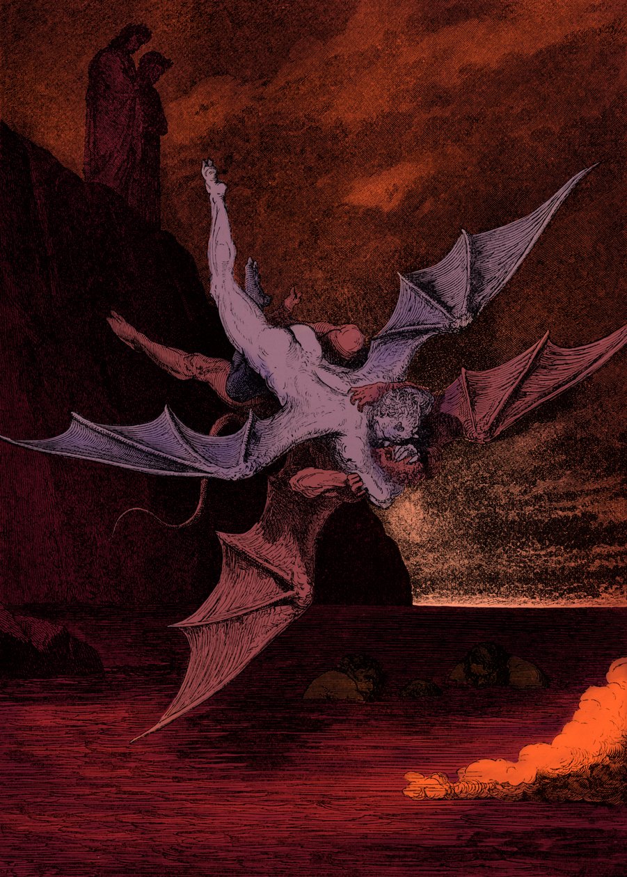Ilustrace pro božskou komedii - Hell (La Divina Commedia, L