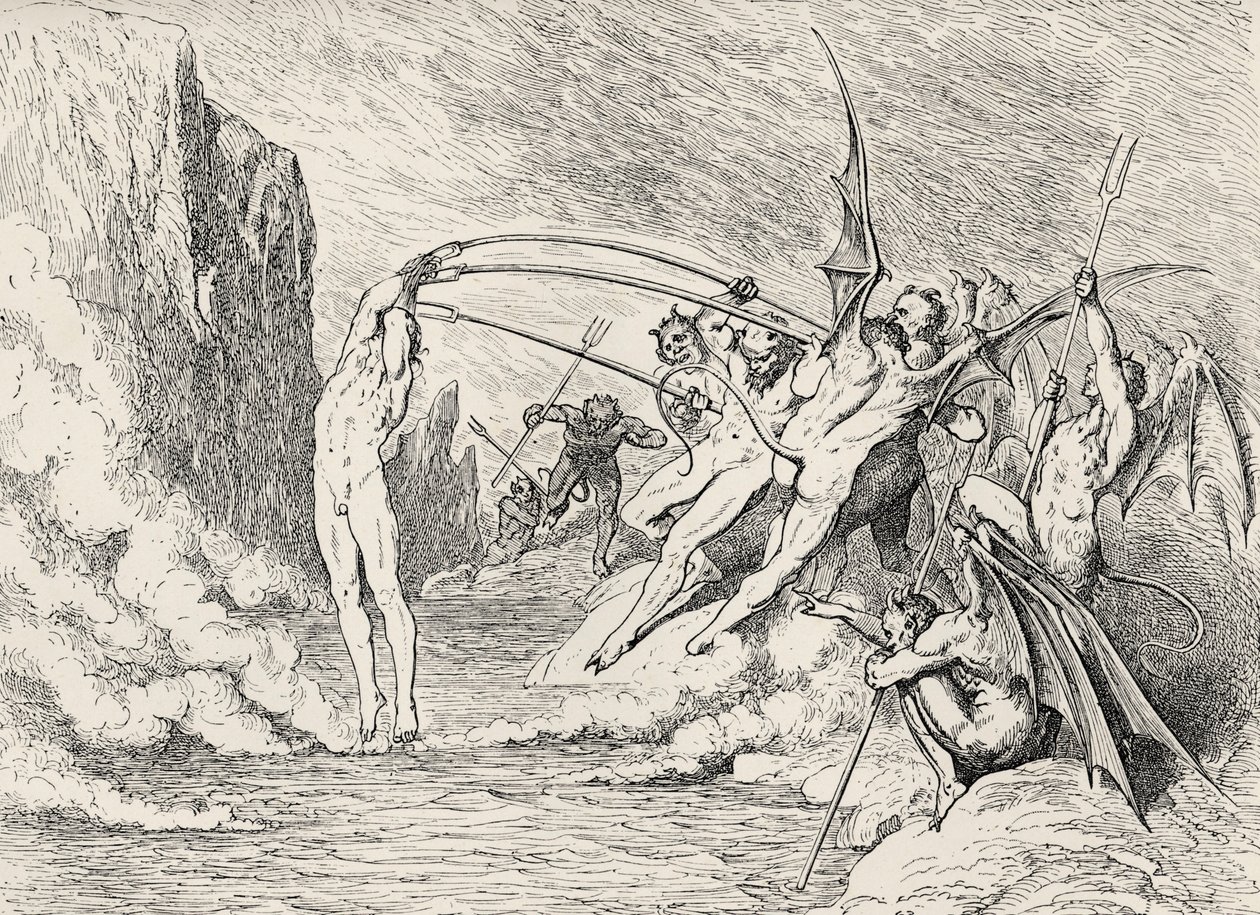 Ilustrace k Božské komedii - Peklo (La Divina Commedia, L