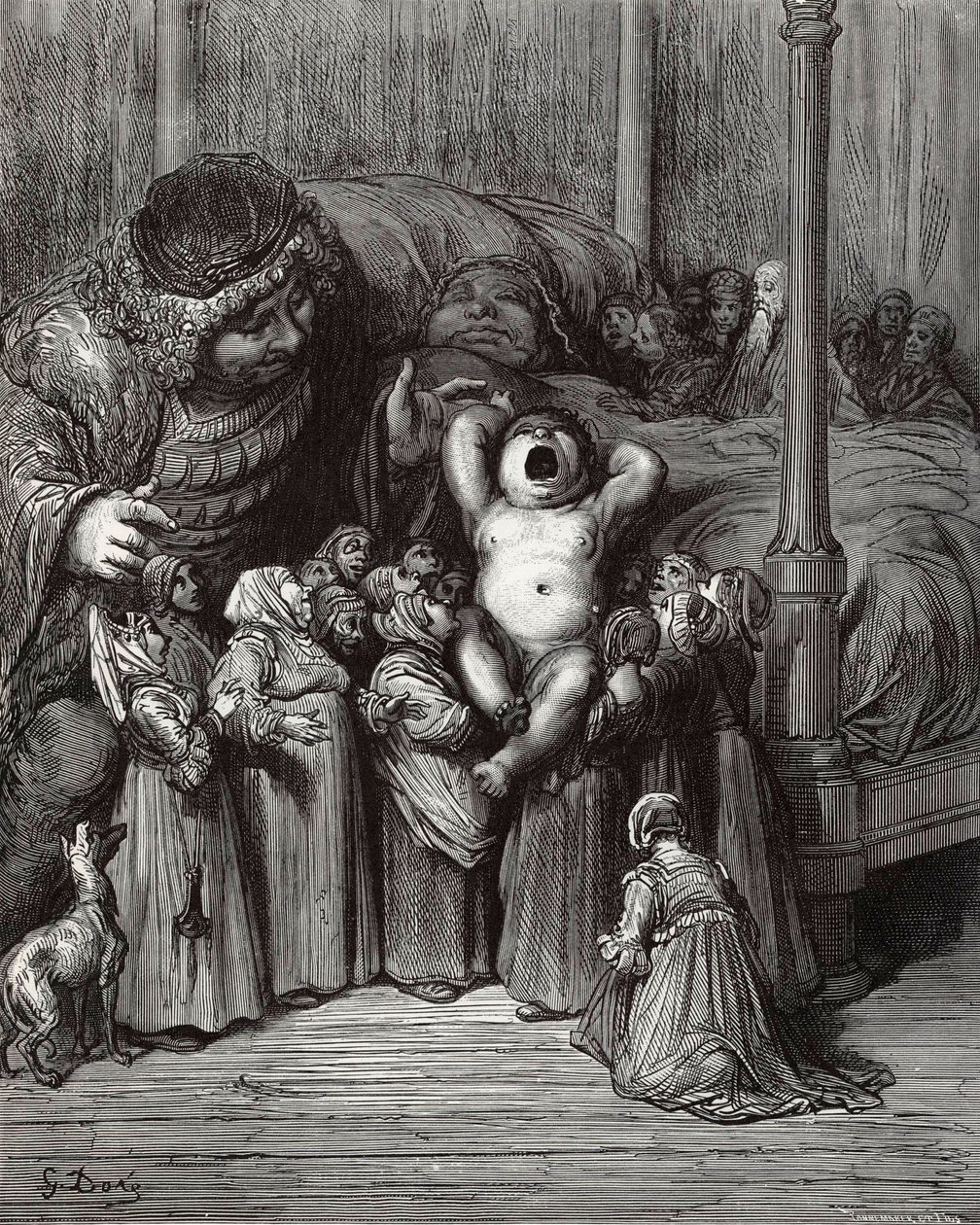 Ilustrace ke knize Gargantua a Pantagruel od Rabelaise, 1854. od Gustave Dore