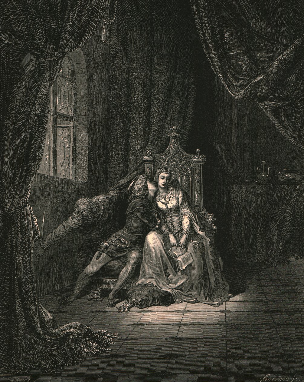 V jeho listech toho dne už nečteme, c1890. od Gustave Dore