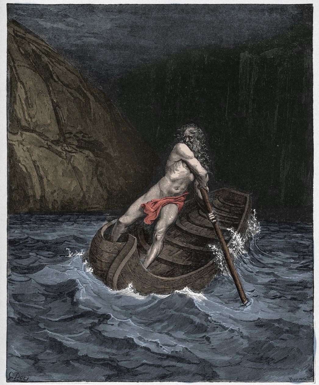 Inferno, Canto 3: Charon od Gustave Dore