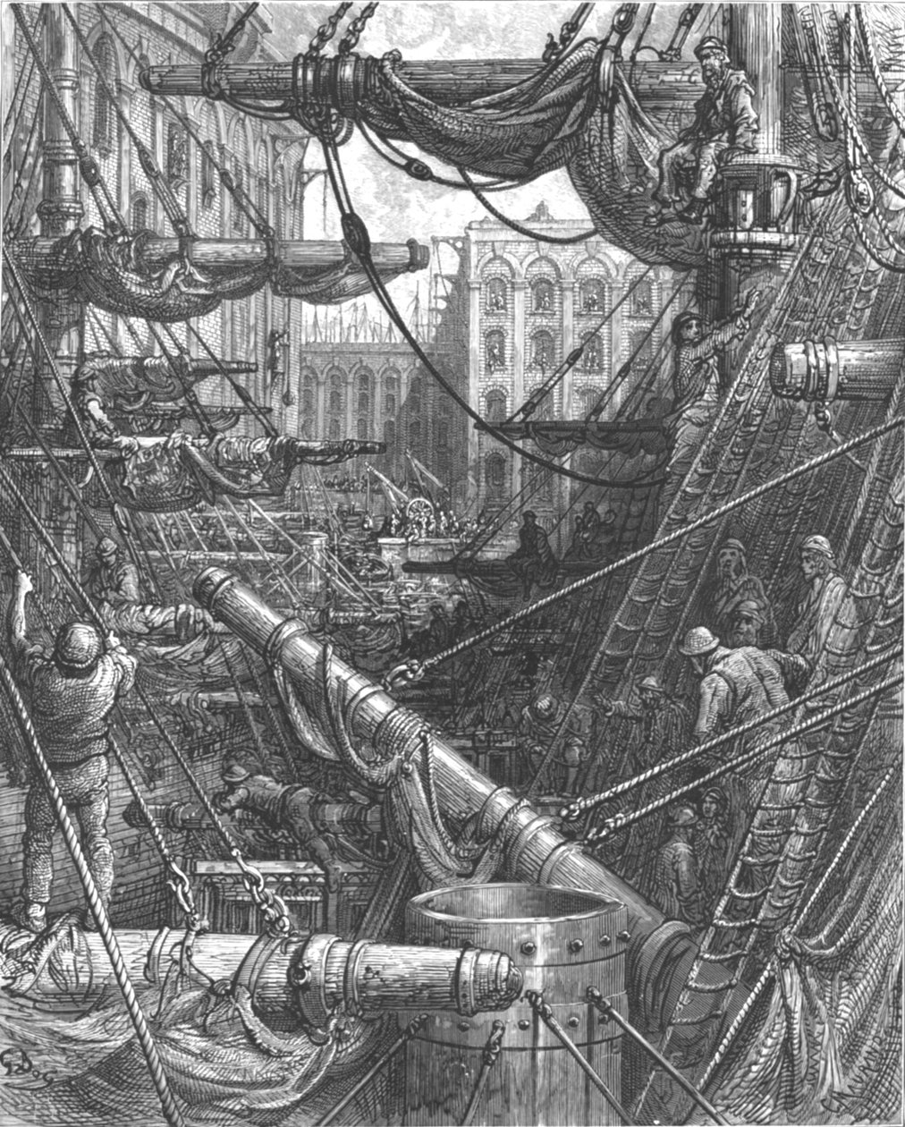 „Uvnitř doků“, 1872. od Gustave Dore