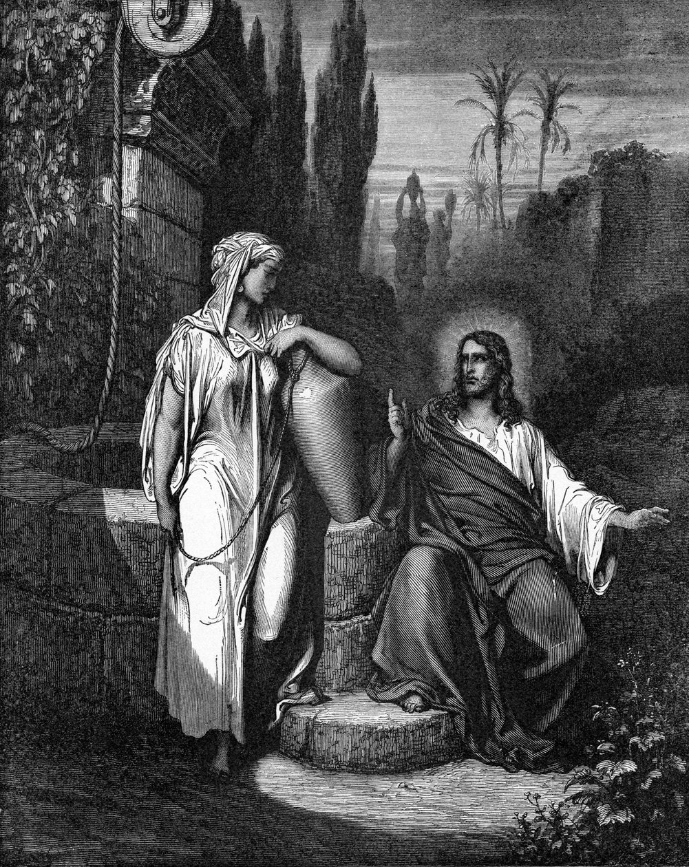 Ježíš a žena Samaří od Gustave Dore