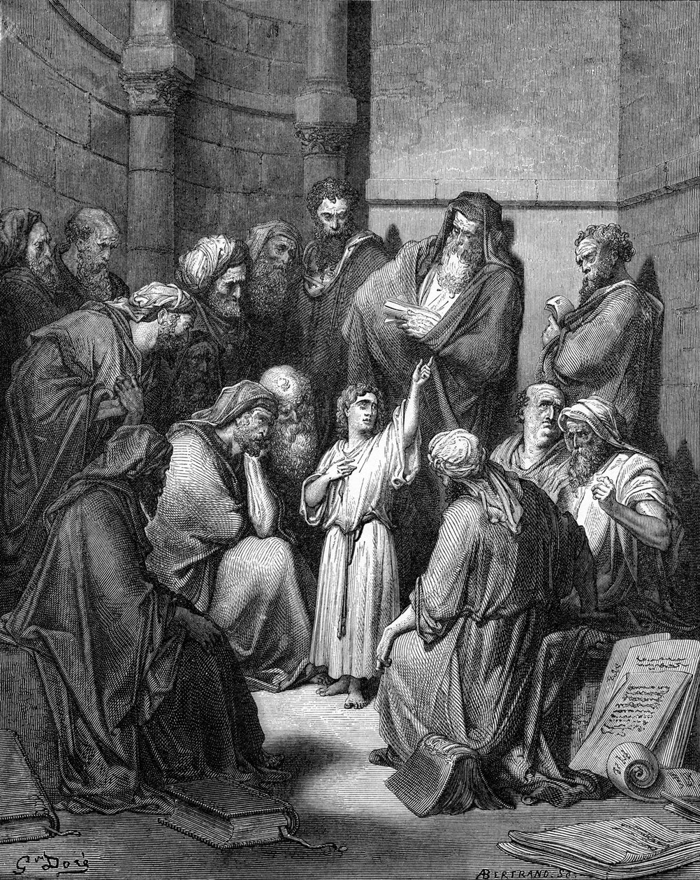 Ježíš se ptá lékařů od Gustave Dore