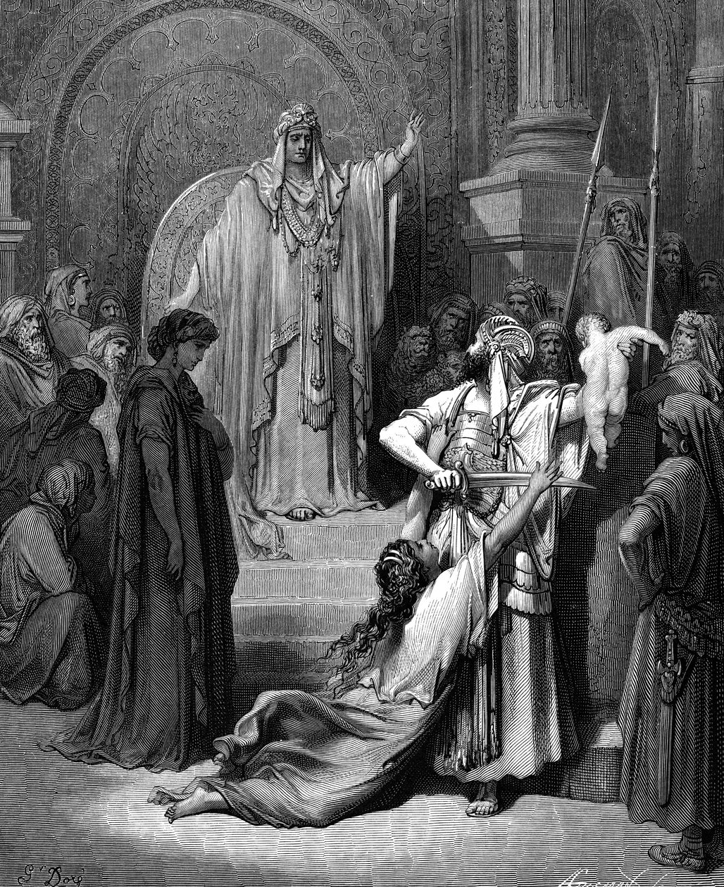 Soud Šalamounův, 1866 od Gustave Dore