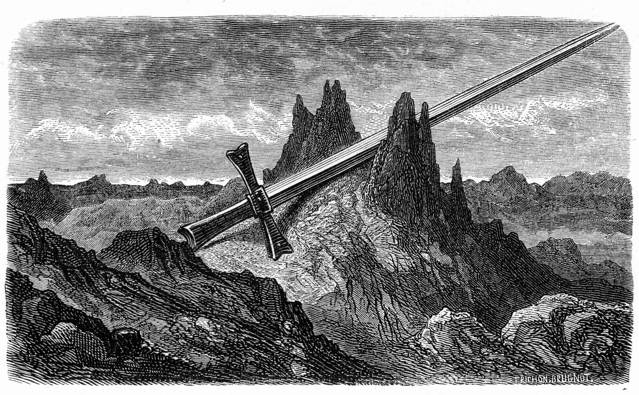 La "Breche de Roland", horský cepín Durandal, l