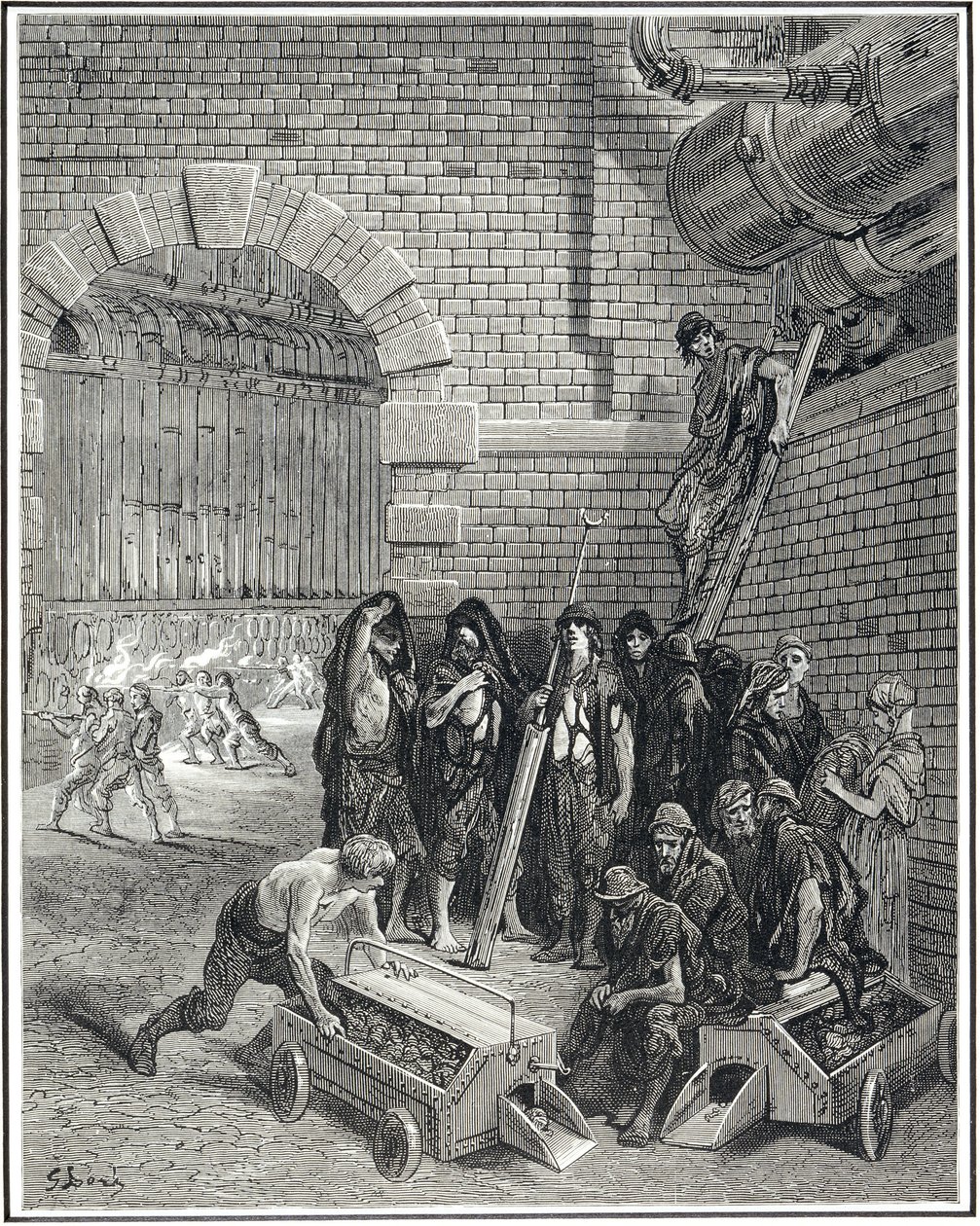 Lambeth Gas Works, 1872 od Gustave Dore