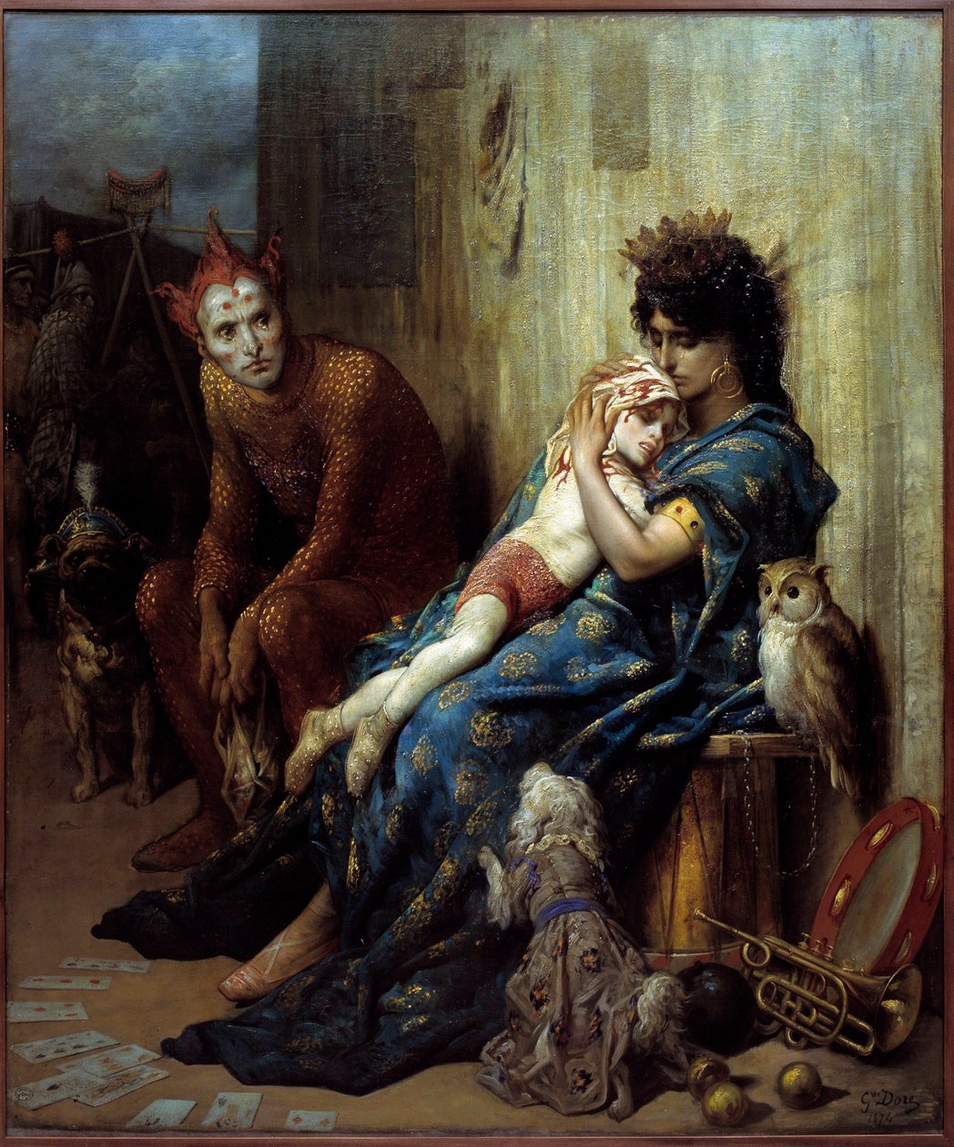 Obraz Les Saltimbanks od Gustava Dorea (1832-1883) od Gustave Dore