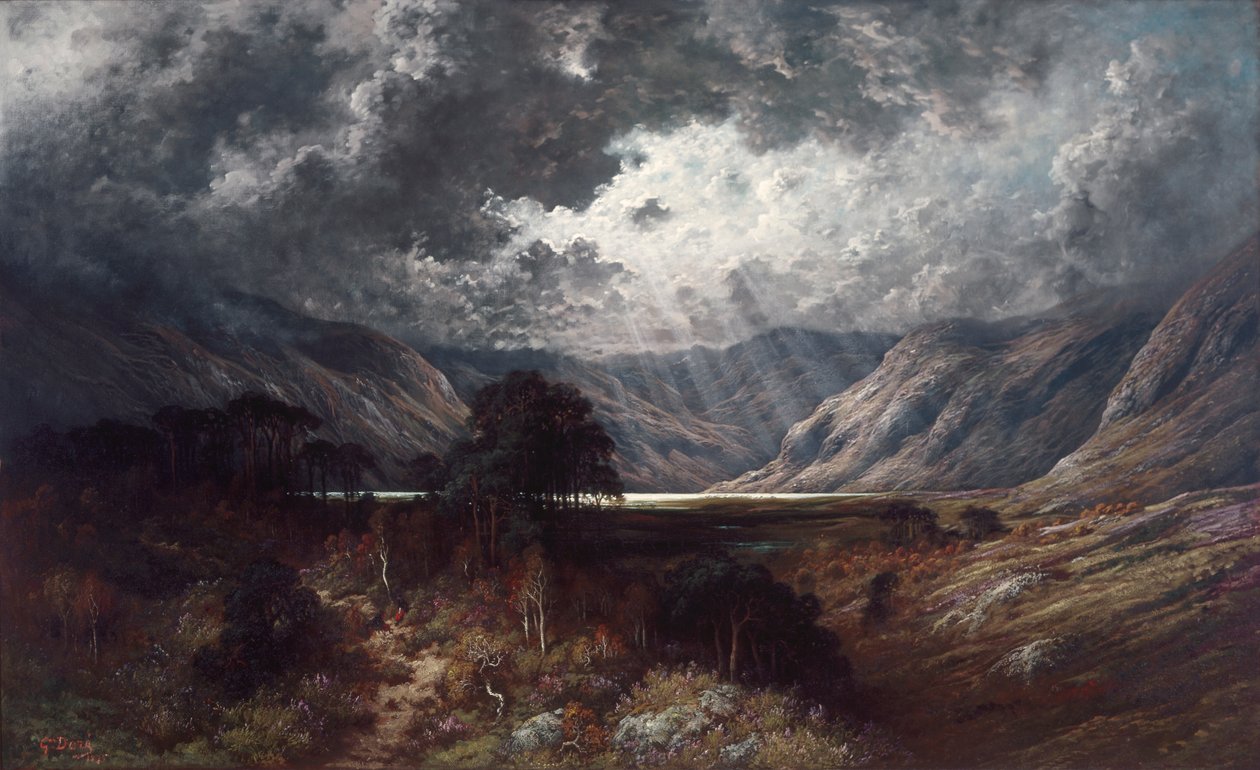 jezero Loch Lomond od Gustave Dore