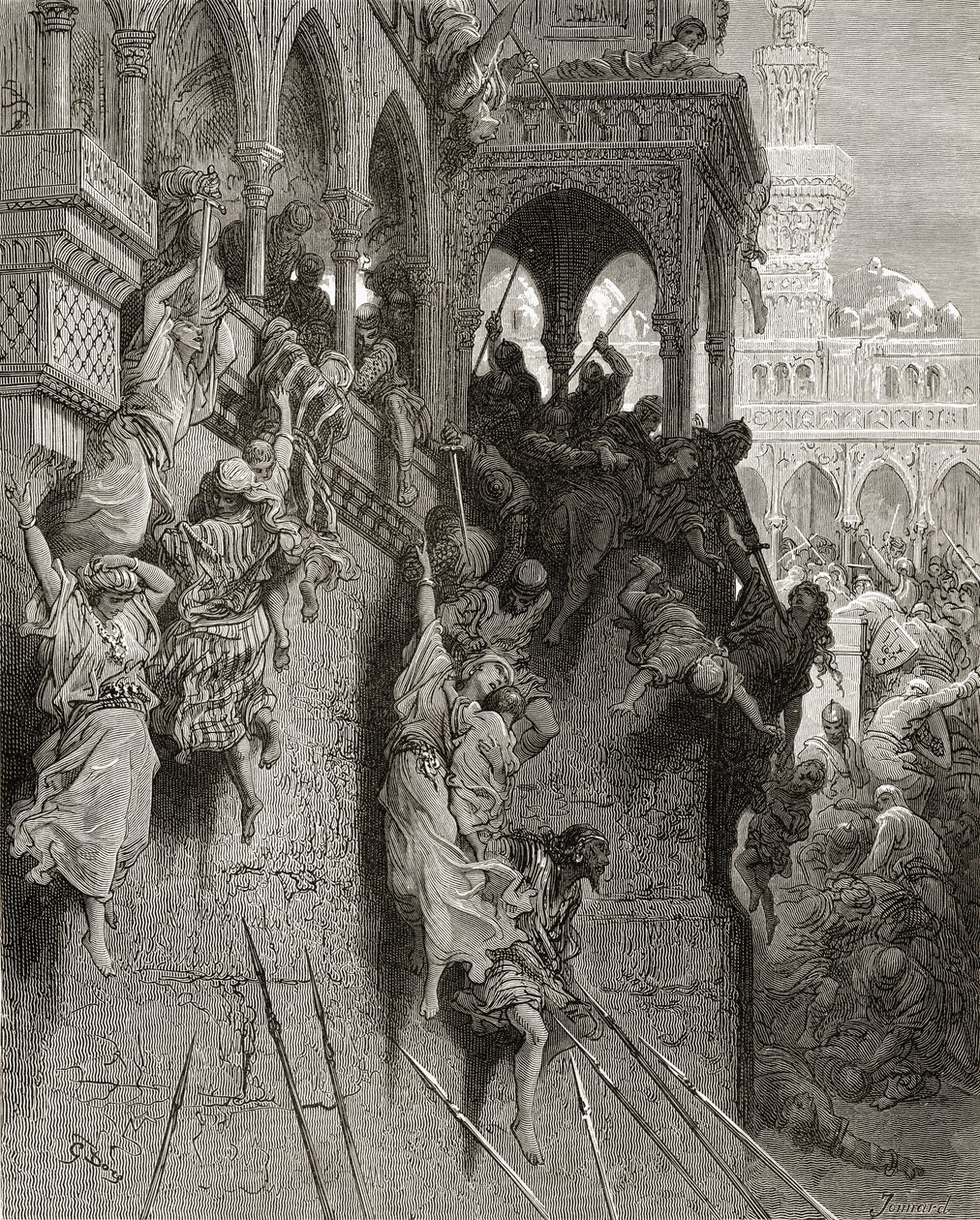 Masakr v Antiochii, ilustrace z 