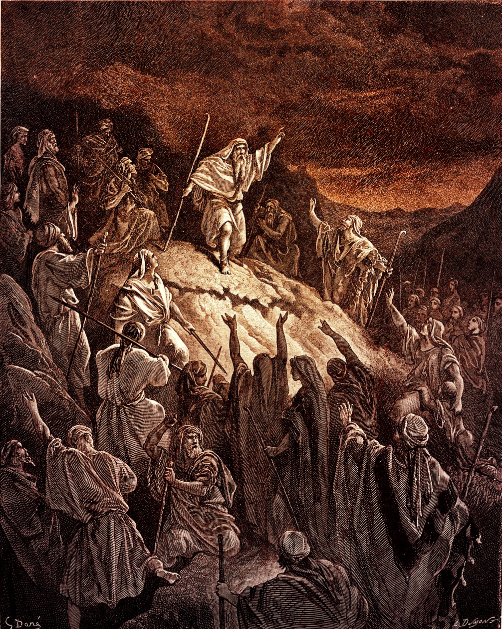 Mattathias Appealing to the Jewish Refugees od Doré - Bible od Gustave Dore