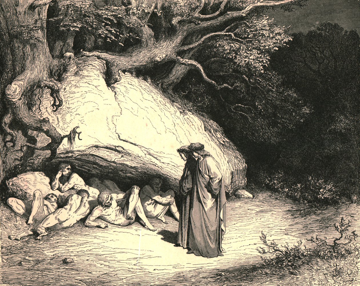 Jen tak daleko, že žijeme toužebně bez naděje, c1890. od Gustave Dore