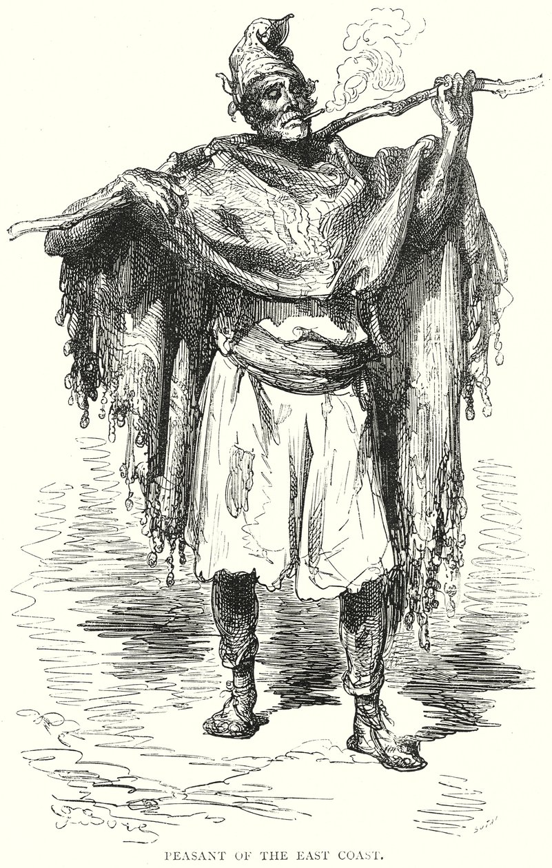 Rolník z východního pobřeží (rytina) od Gustave Dore