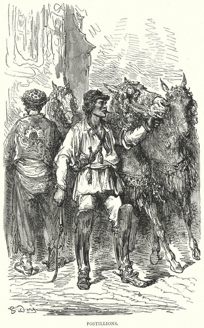Postilliony (rytina) od Gustave Dore