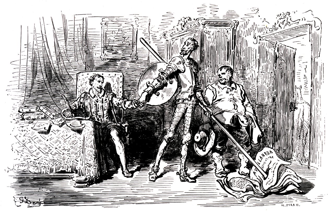 Prolog k Dobrodružství Dona Quijota od Gustave Dore