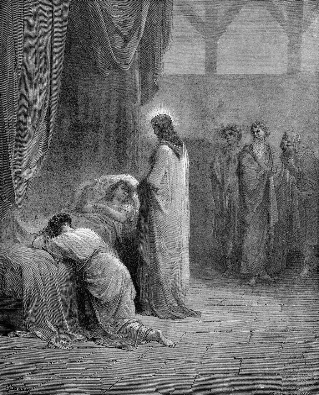 Výchova dcery Jairovy od Gustave Dore