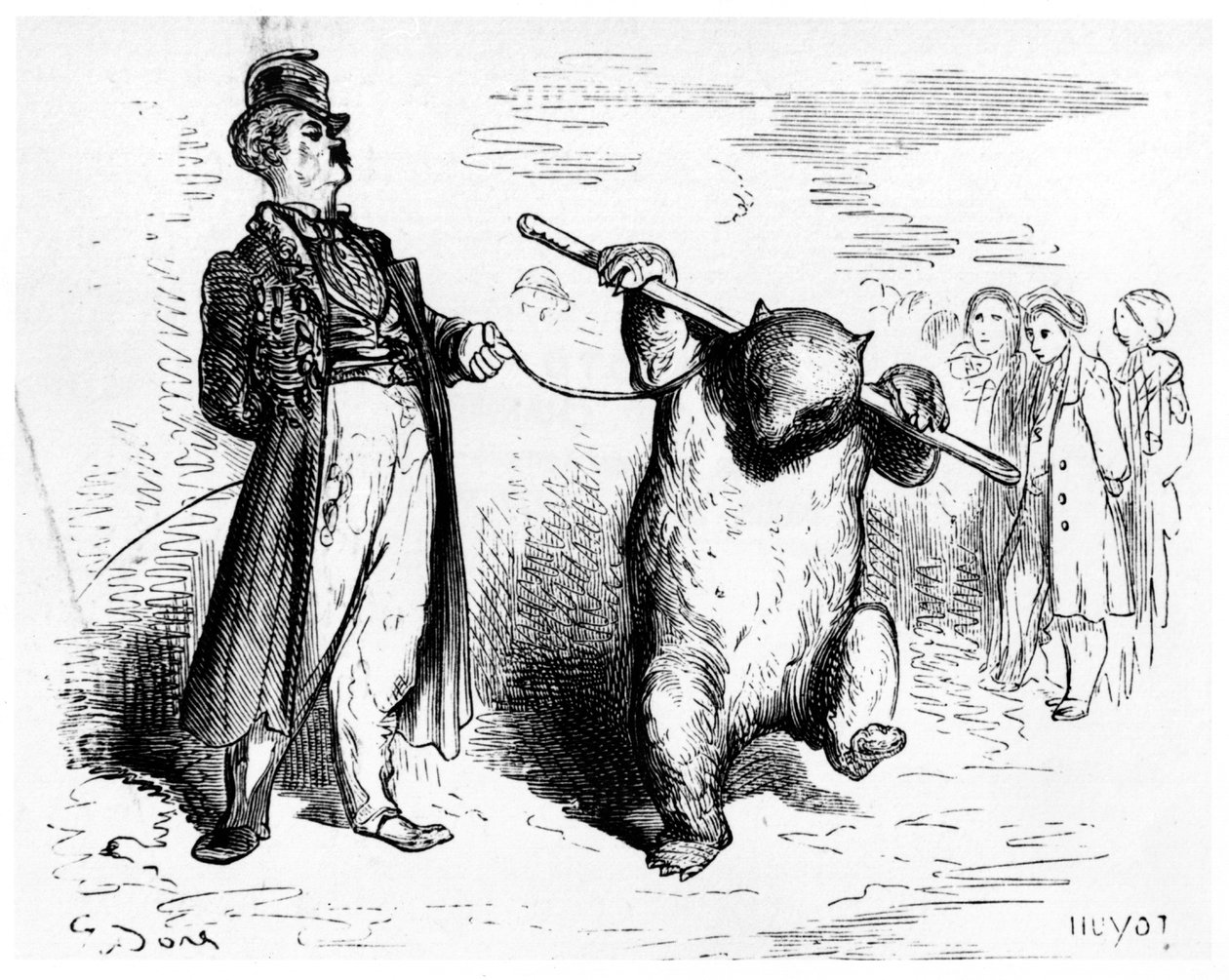 Mistr prstenu, ilustrace z knihy "Voyage aux Pyrenees" od Hippolyte Taine (1828-93), Hachette, Paříž, vydáno 1860. od Gustave Dore