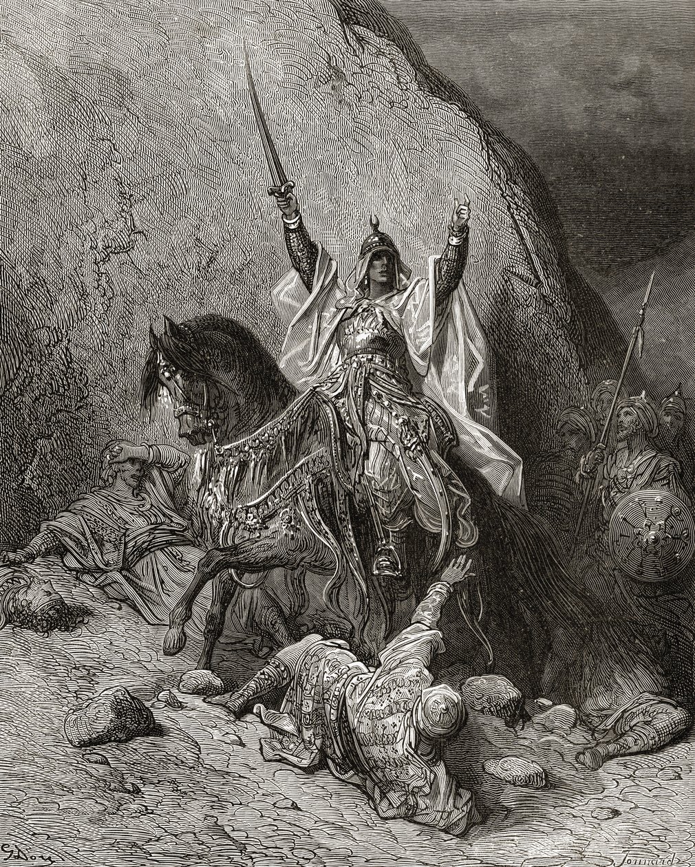 Saladin Yusuf († 1173) Sultán během druhé křížové výpravy, ilustrace z 