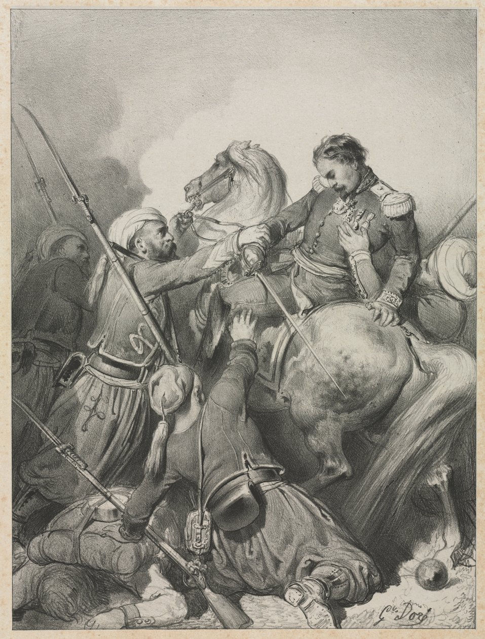 Sardinský důstojník od Gustave Dore