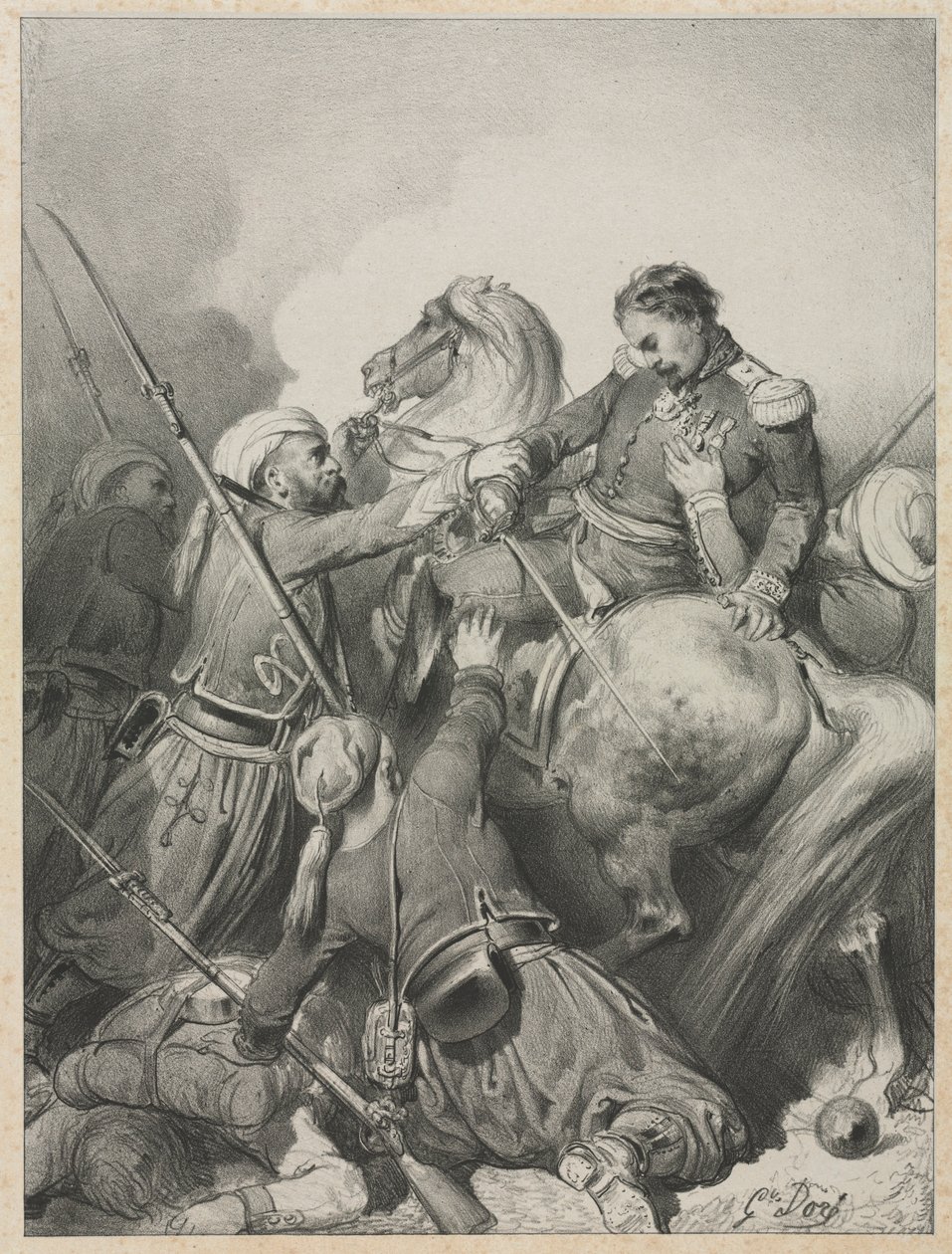 Sardinský důstojník. od Gustave Dore