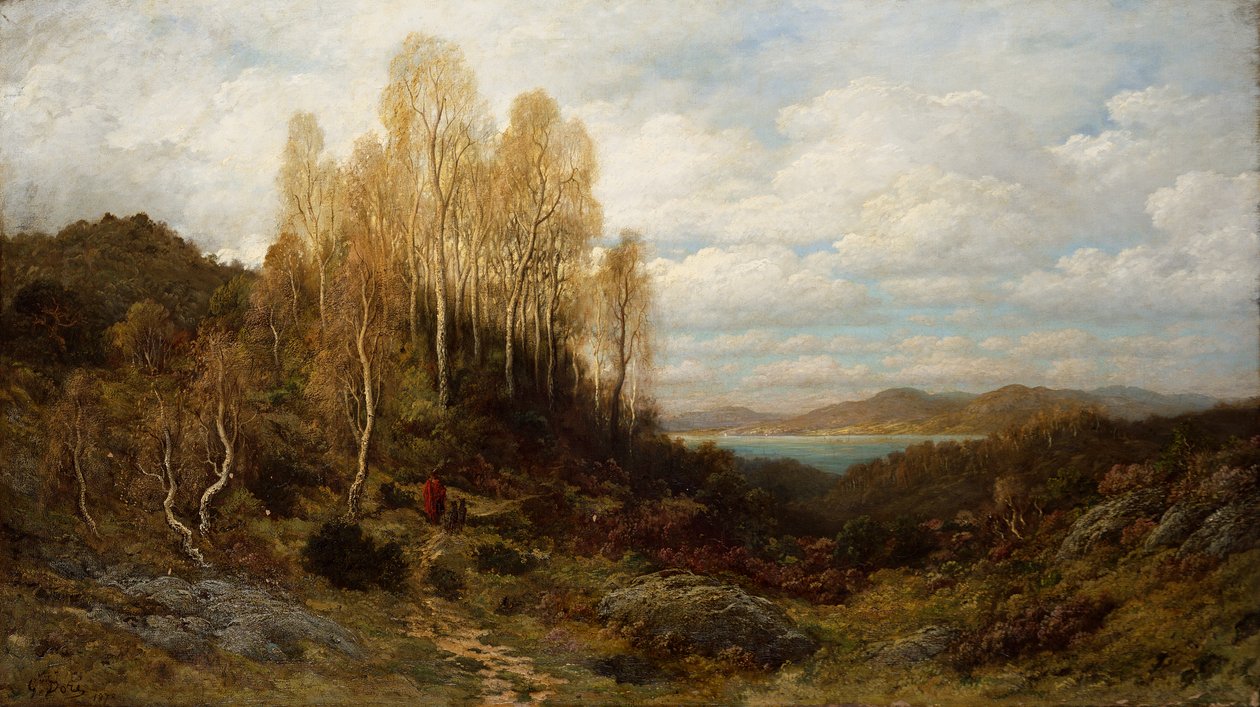 Skotská krajina od Gustave Dore