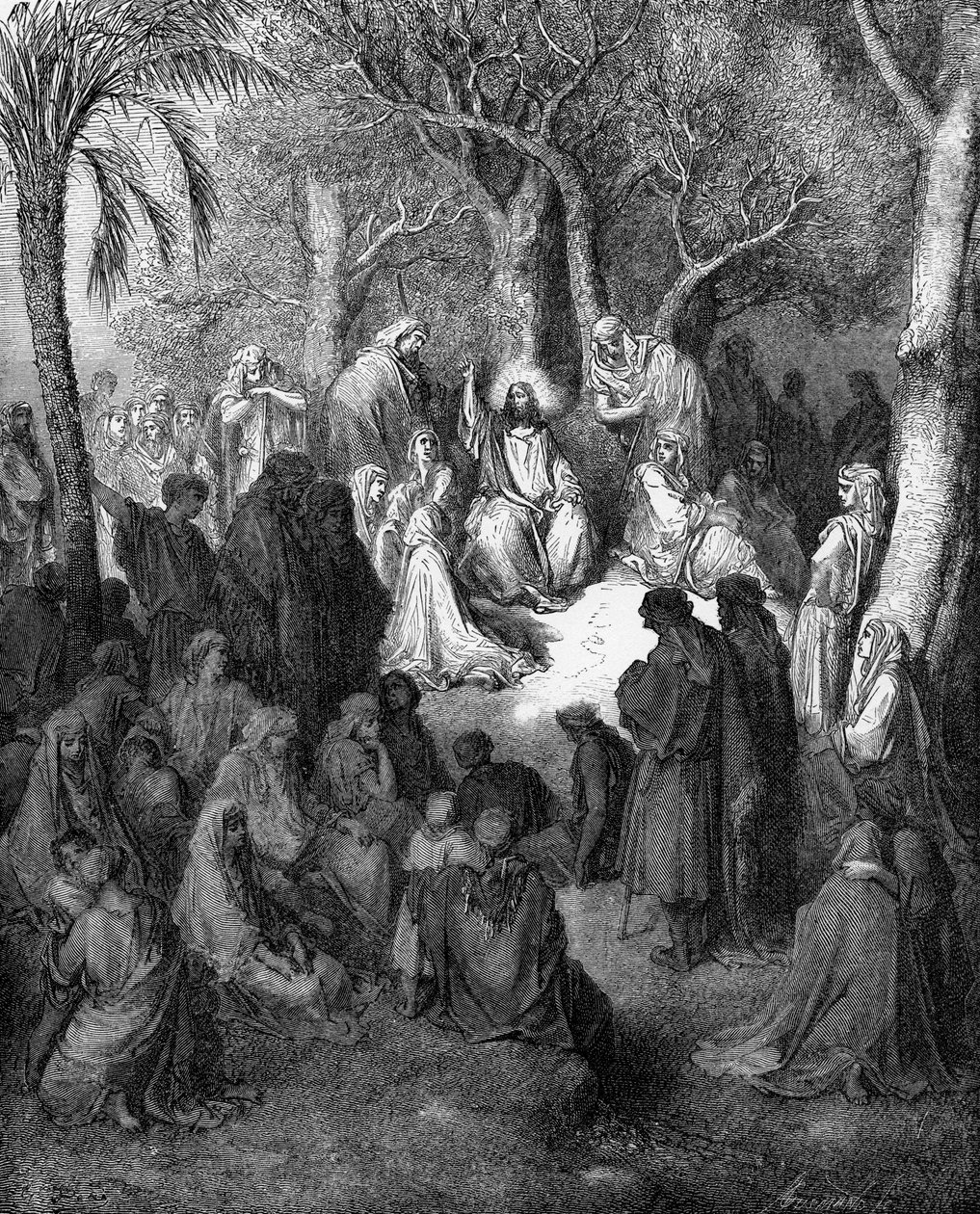 Kázání na hoře od Gustave Dore