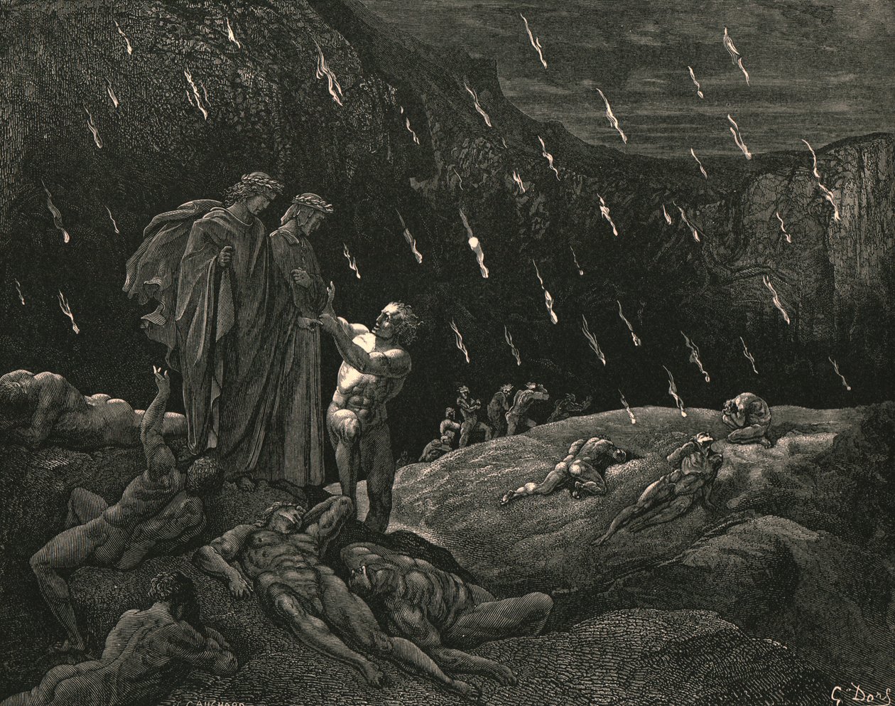 Vážený pane! Bruneto! A jsi tady, c1890. od Gustave Dore
