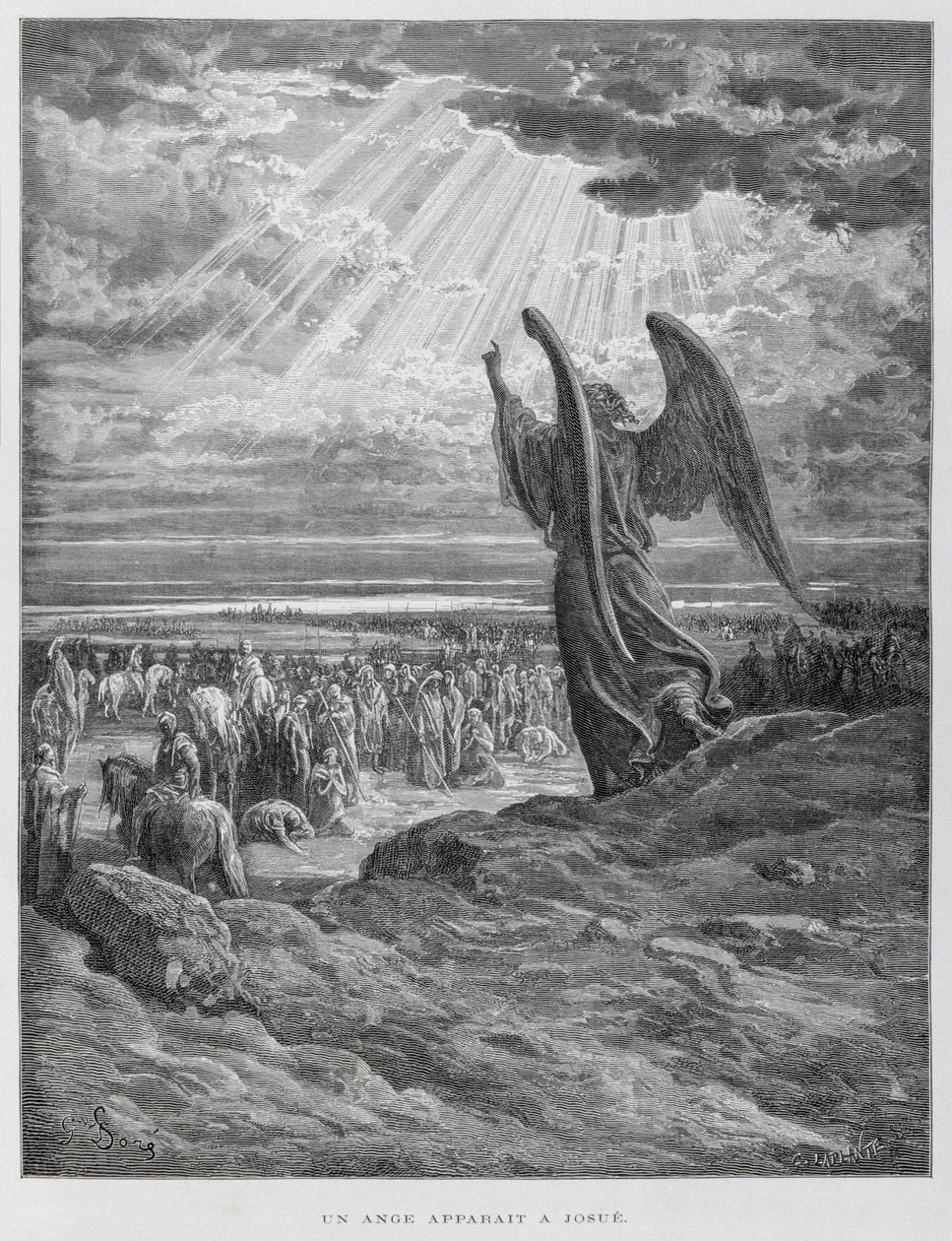 Anděl, který se zjevil Jozuovi od Gustave Dore
