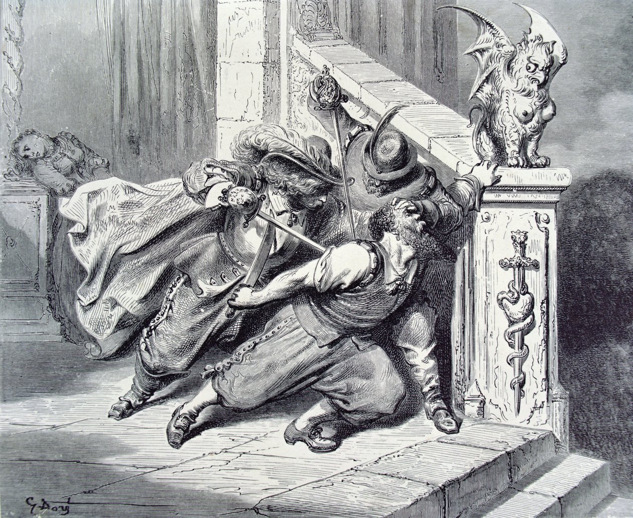 The Death of Bluebeard, ilustrace k 