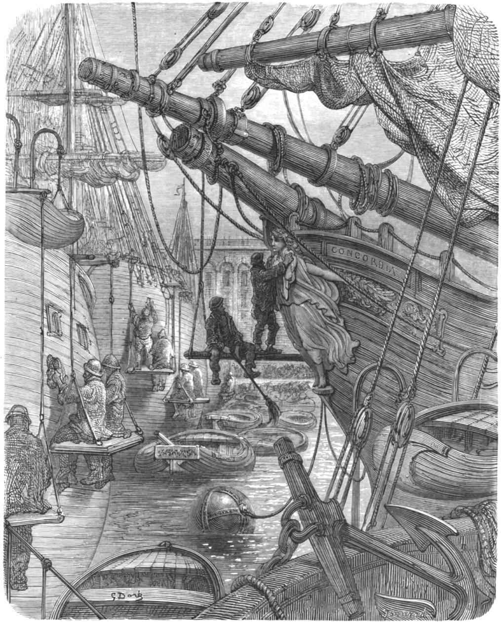 "Doky - Concordia", 1872. od Gustave Dore