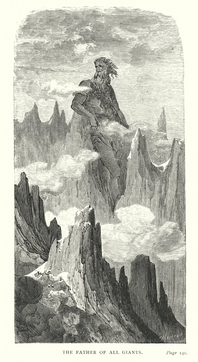 Otec všech obrů (rytina) od Gustave Dore