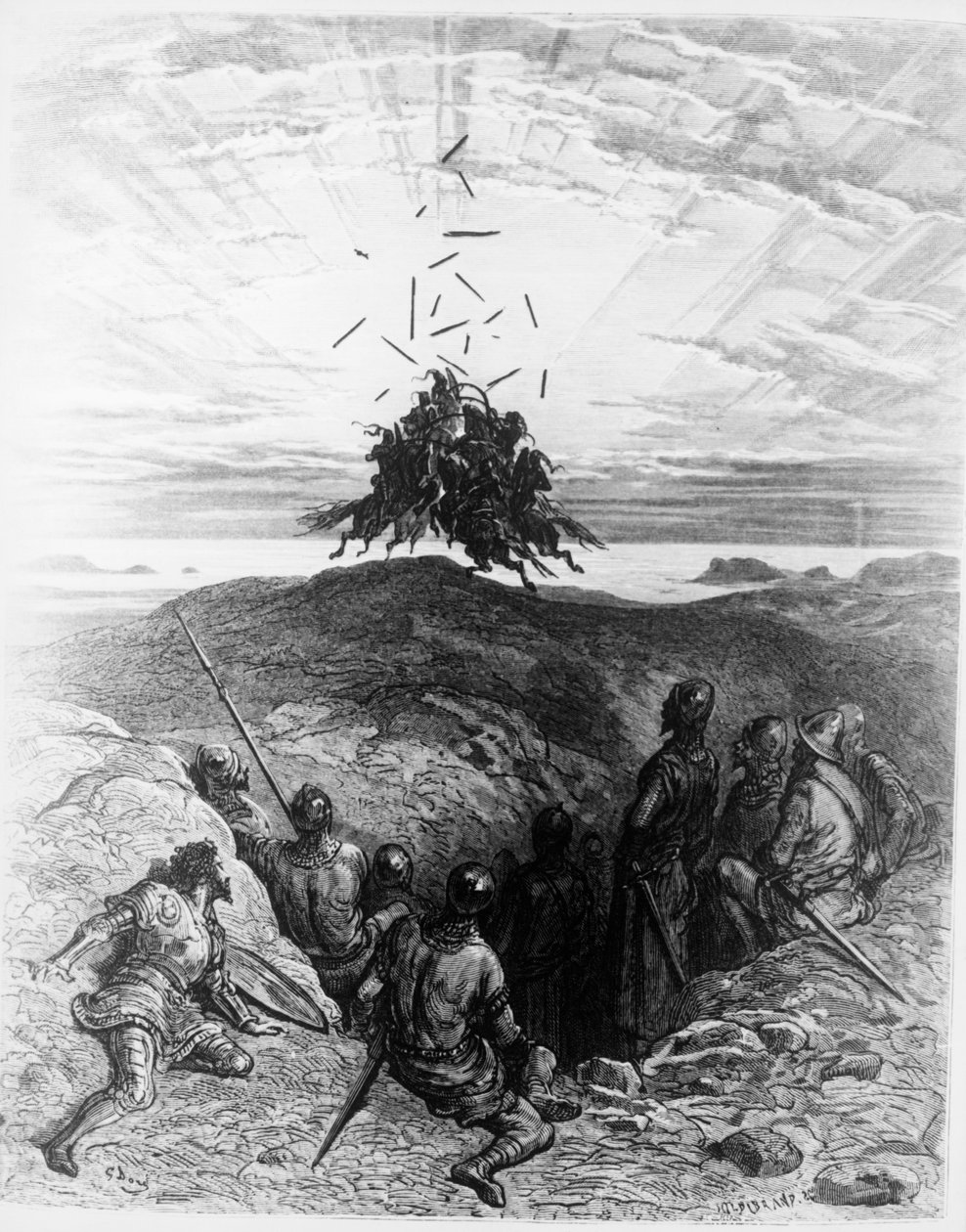 Frenzy of Orlando od Gustave Dore